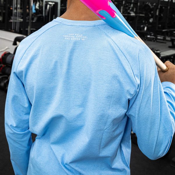 Diamond Tech Youth Long Sleeve - Cotton Candy Blue - Image 6