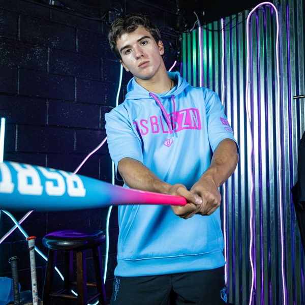 BSBL-SZN Short Sleeve Hoodie V3 Cotton Candy Blue - Image 3