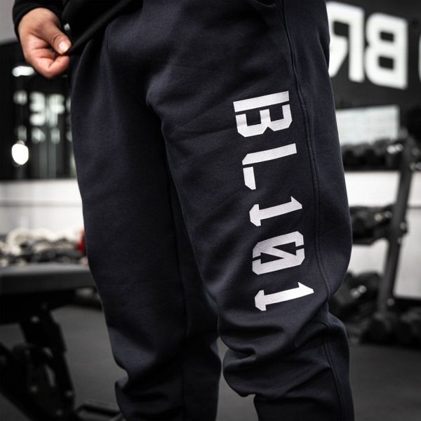 Diamond Relaxed Fit Joggers - Black/White - Image 3