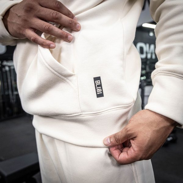 Off-Field Performance Youth Hoodie - Bone/Black - Image 2