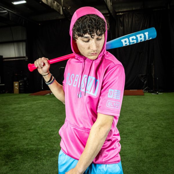 BSBL-SZN Short Sleeve Hoodie V2 Cotton Candy Pink - Image 5