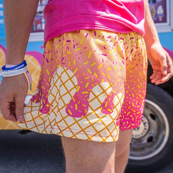 Ice Cream Youth Shorts - Strawberry Banana - Image 2