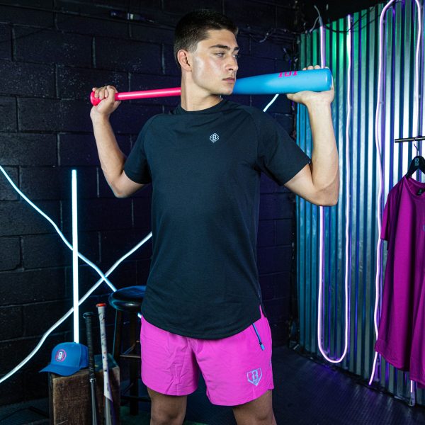 Diamond Tech Tee - Black/Light Blue - Image 3