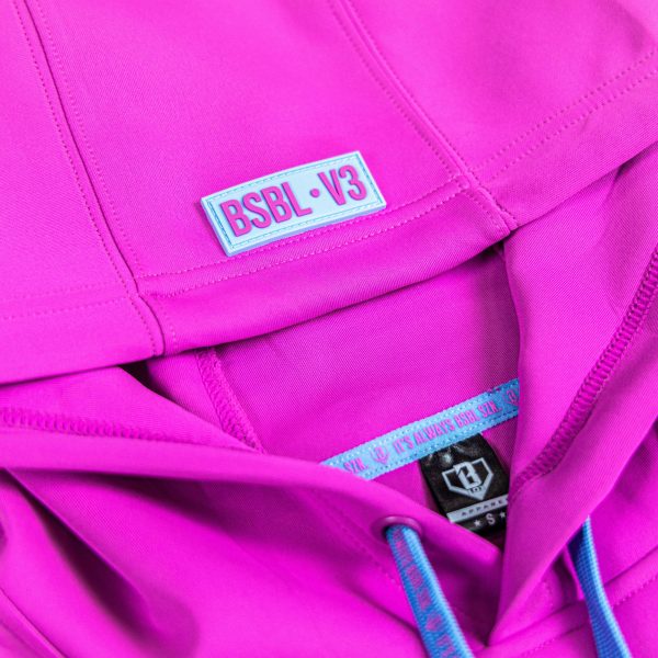 BSBL-SZN Short Sleeve Hoodie V3 Cotton Candy Pink - Image 7