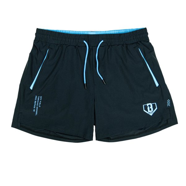 Pro Series Youth Shorts V2 - Black/Light Blue
