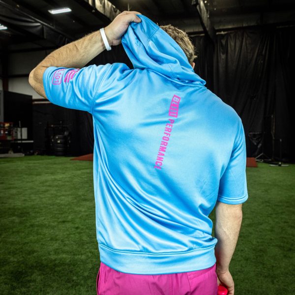 BSBL-SZN Short Sleeve Hoodie V2 Cotton Candy Blue - Image 5