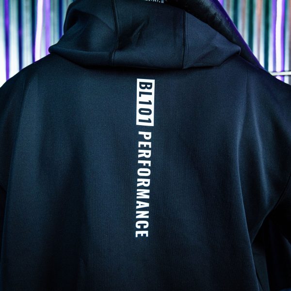 BSBL-SZN Youth Short Sleeve Hoodie V3 Black/White - Image 3