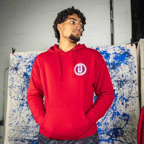 Splatter Hoodie - Red/USA - Image 3
