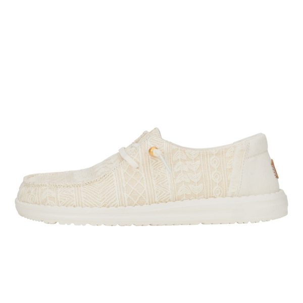 Wendy Crochet Lace - White/Gold - Image 10