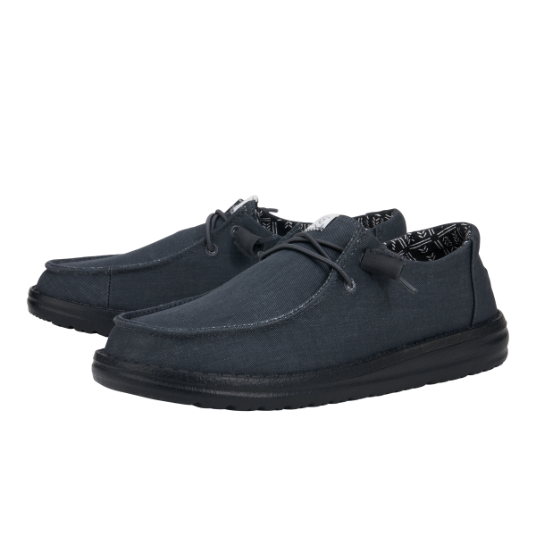 Wendy Stretch Canvas Wide - Black/Black - Image 2