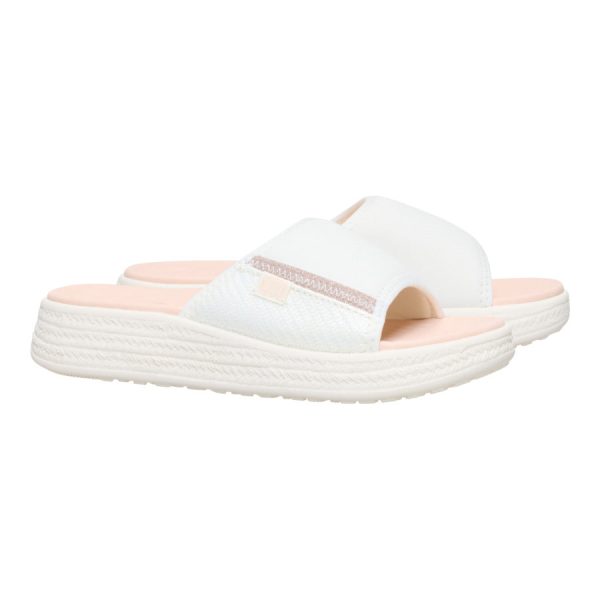 Tide Espadrille Slide - Off White/Tan - Image 3