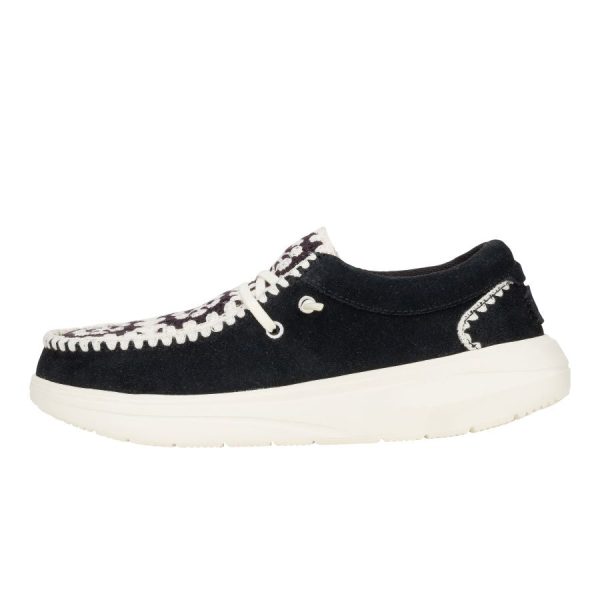 Wendy Comf Suede Crochet - Black/Multi - Image 10