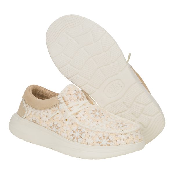 Wendy Comf Cottage Crochet - Tan/Multi - Image 4