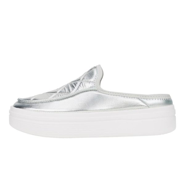 Austin Lift Metallic Puffer - Silver/White - Image 8