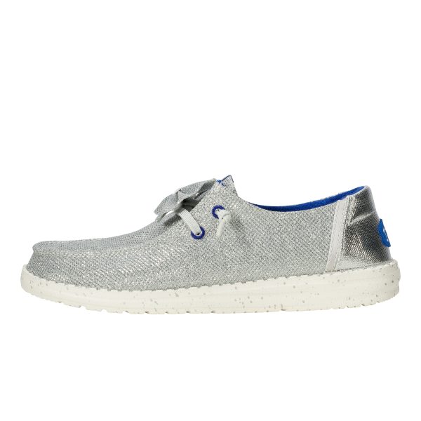 Wendy Sparkle Bow - Silver/Sea Blue - Image 9