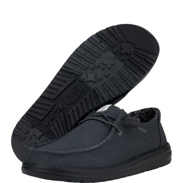 Wendy Stretch Canvas Wide - Black/Black - Image 3