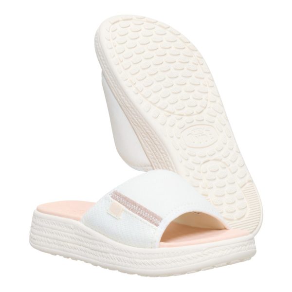 Tide Espadrille Slide - Off White/Tan - Image 2