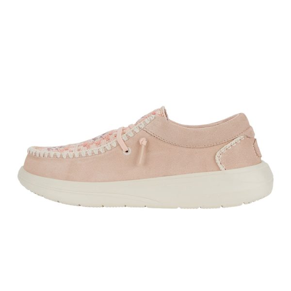 Wendy Comf Suede Crochet - Pale Pink/Multi - Image 10