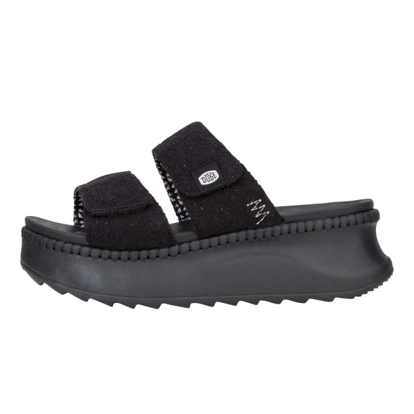 Delray Slide Eyelet - Black - Image 8
