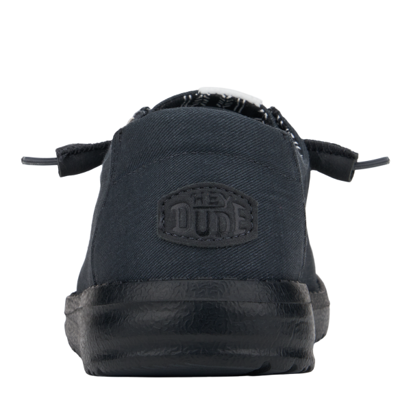 Wendy Stretch Canvas Wide - Black/Black - Image 5