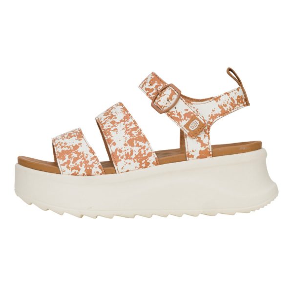 Delray Buckle Animal - Tan/White - Image 9